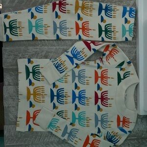 NEW Hanukkah PJ set sz 2T 100% organic cotton (parent sets listed separate)